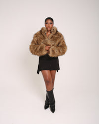 Velour Fur Jacket