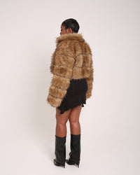 Velour Fur Jacket