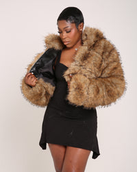 Velour Fur Jacket